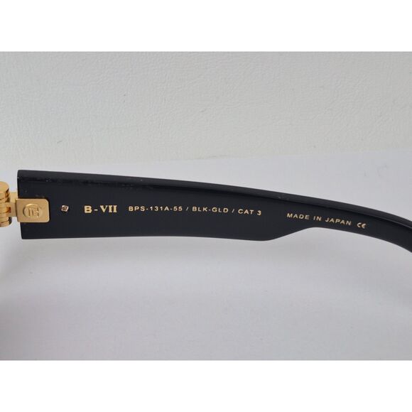 Balmain B VII BPS 131-A 55 Black Gold Sunglasses main image 5